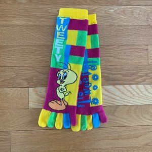 Tweety Bird Toe Socks